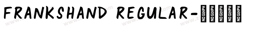 FranksHand Regular字体转换